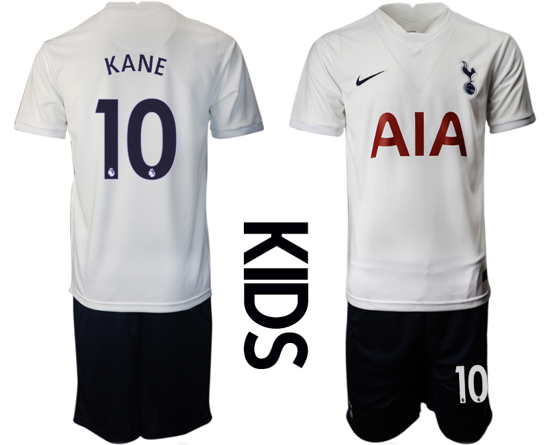 Youth 2021-2022 Club Tottenham home white #10 Nike Soccer Jersey